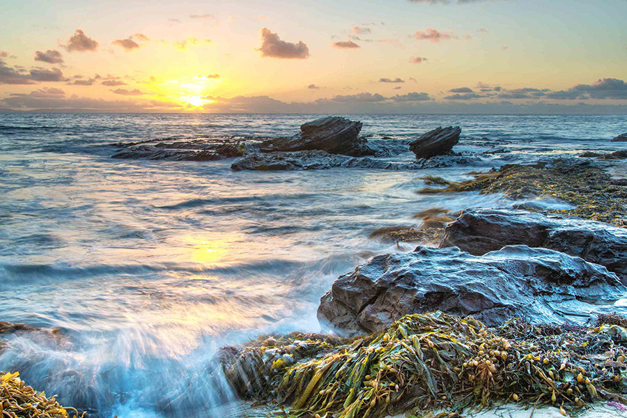 Sunset on the rocks