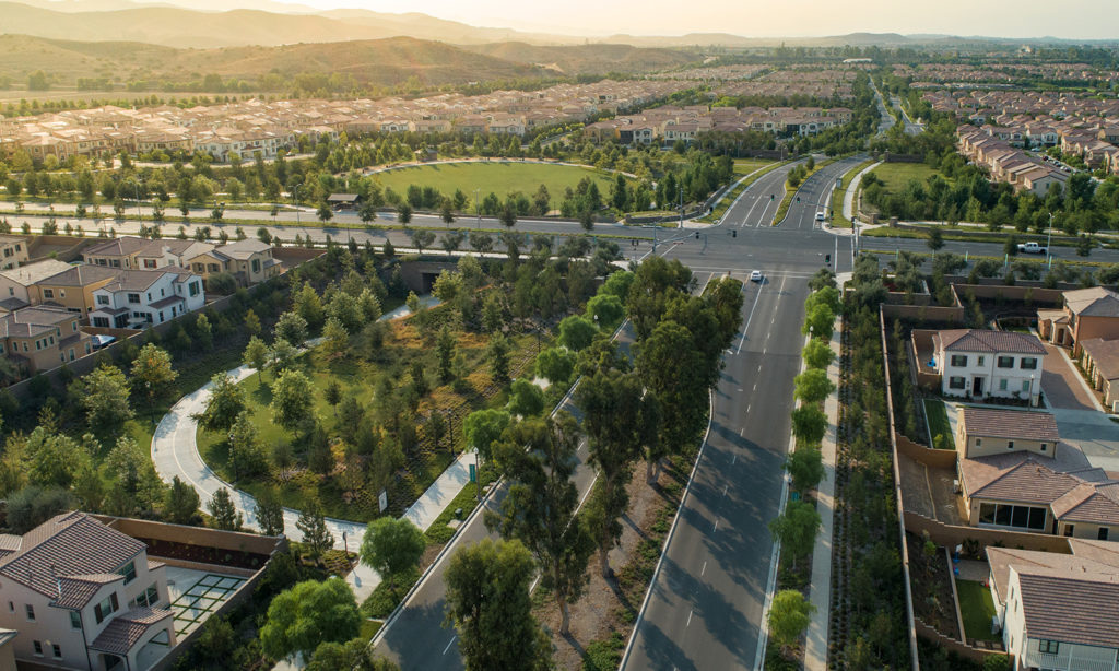 Aerial View of the City of Irvine