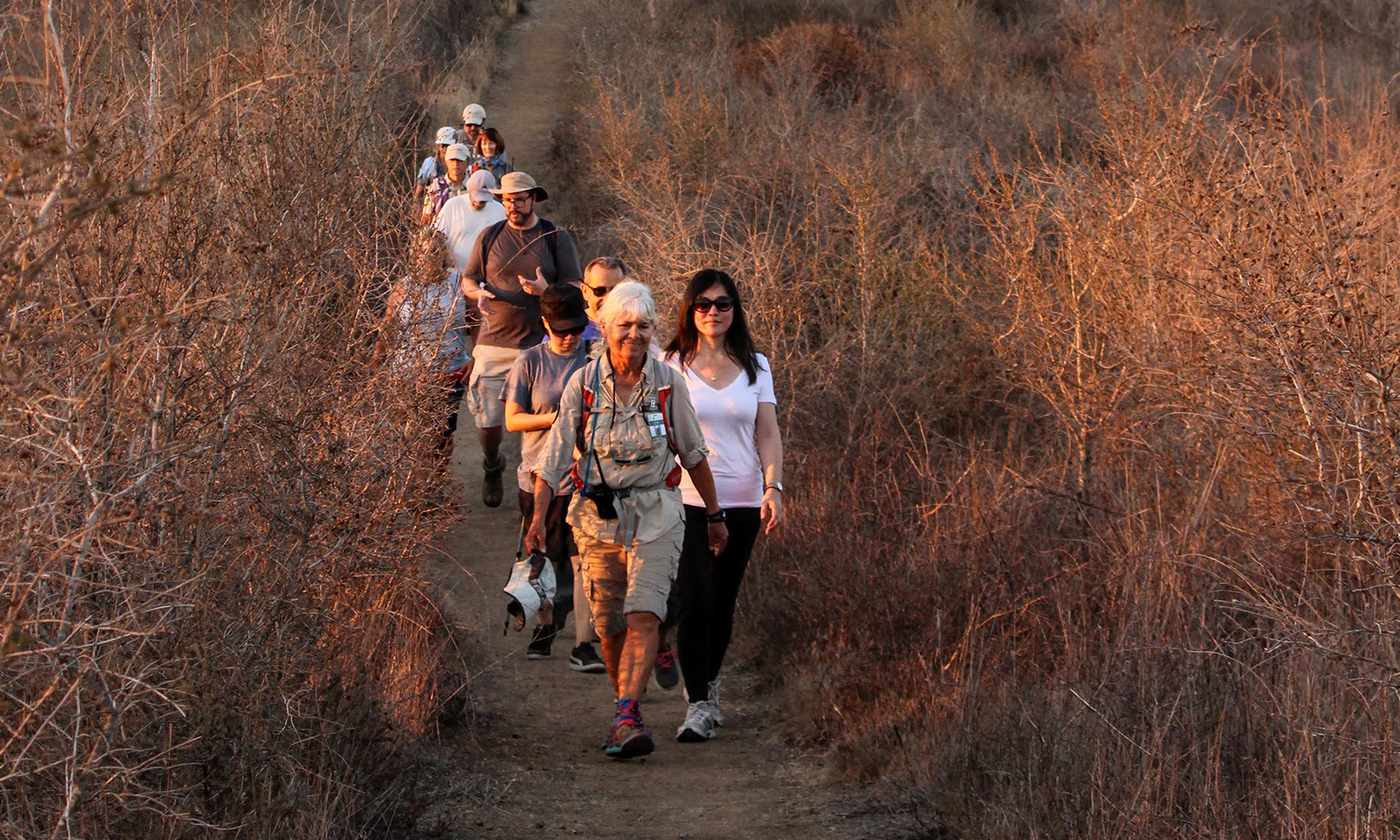 Irvine Ranch Conservancy docent Joan Steiner led a recent Twilight Hike at Orchard Hills.