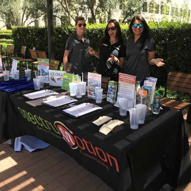 Spectrumotion staff at the 2017 Rideshare Week event.
