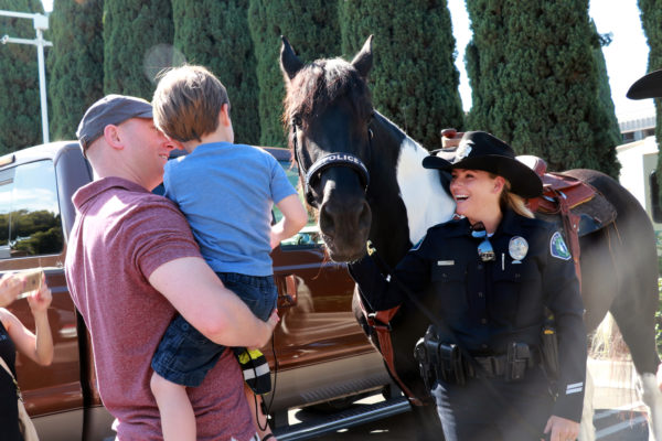 Police horses build community bond