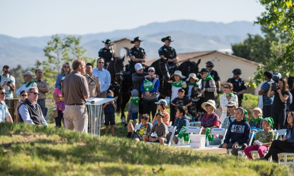 Gathering for the 10th Anniversary of Irvine’s Open Space Agreement.