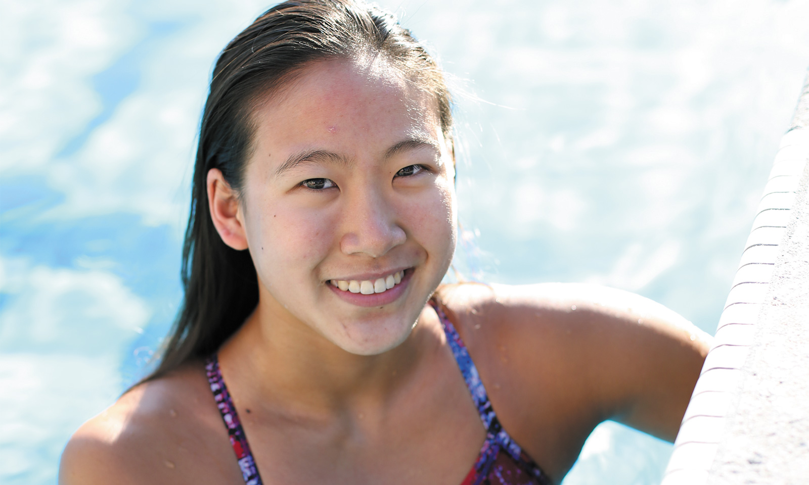 How do you get to Yale? She did the backstroke