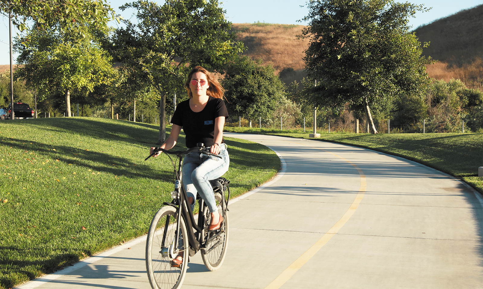 Meet Carin. She bikes to work