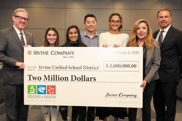 Irvine Co. donates $2 million to IUSD