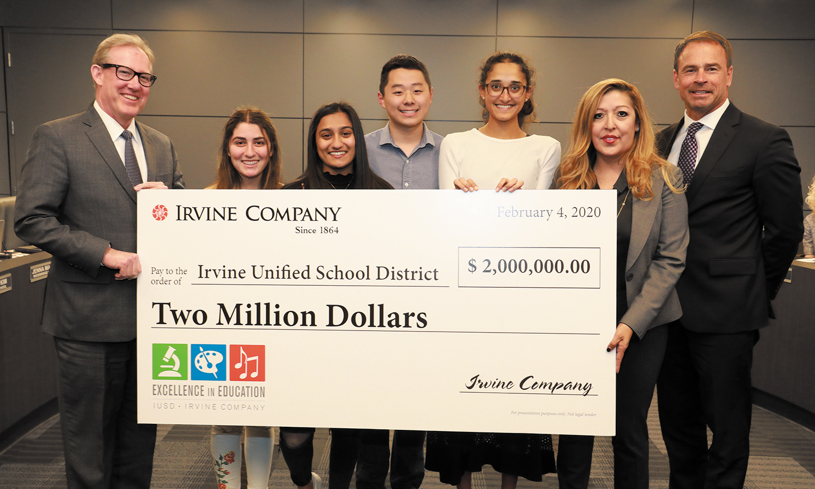 Irvine Co. donates $2 million to IUSD