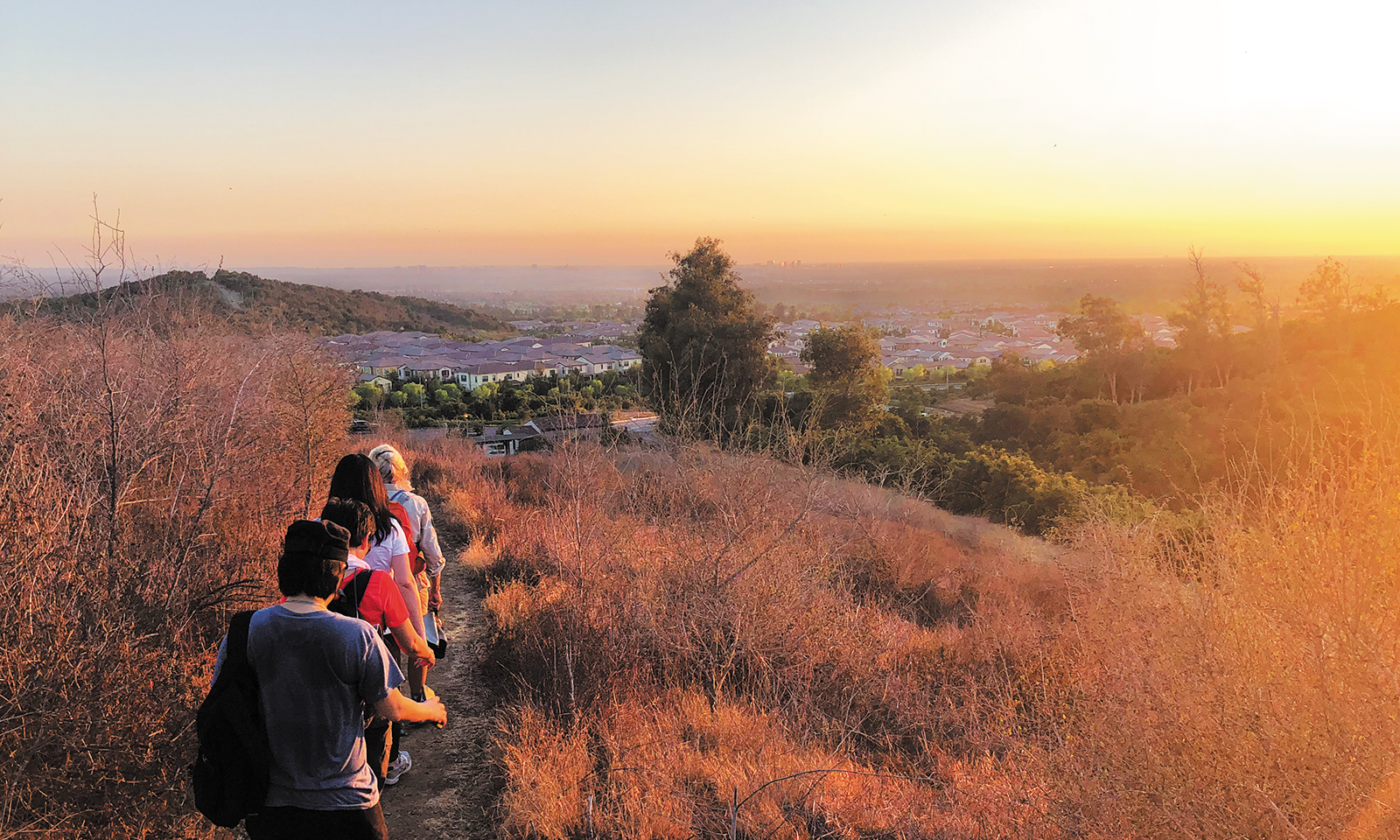Escape on a twilight hike in Orchard Hills