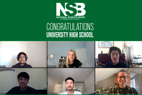 University High School places first in region in Science Bowl