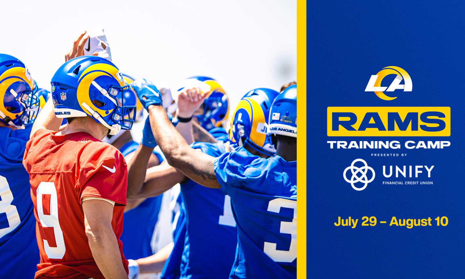 RAMS training camp at UCI Irvine Standard