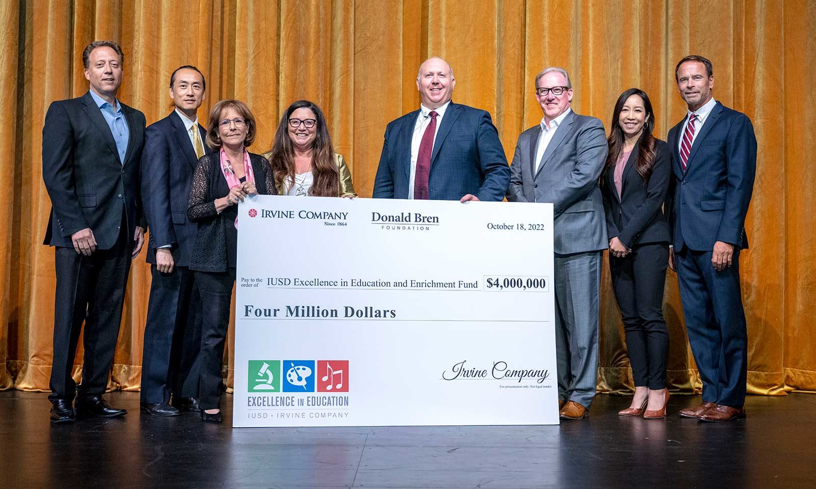 IUSD celebrates 50th anniversary with $4 million gift from Irvine Company  and Donald Bren Foundation - Irvine Standard