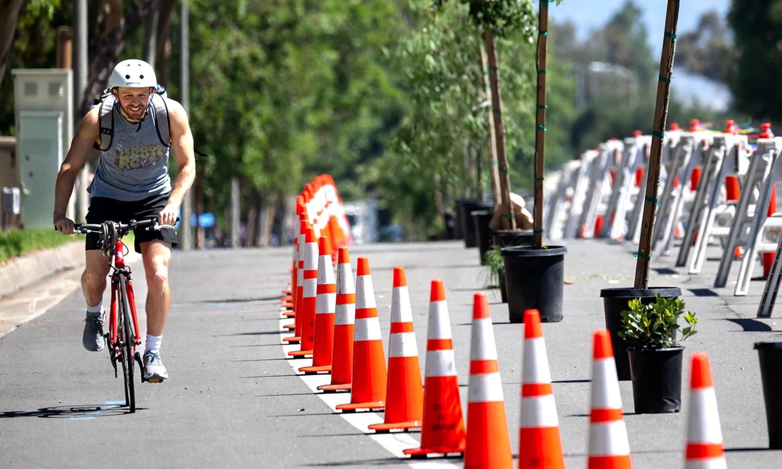 City event tests new protected bike lanes