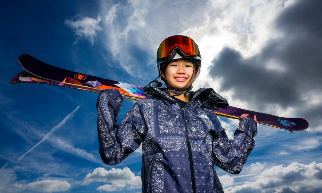 National ski star is not even in high school yet