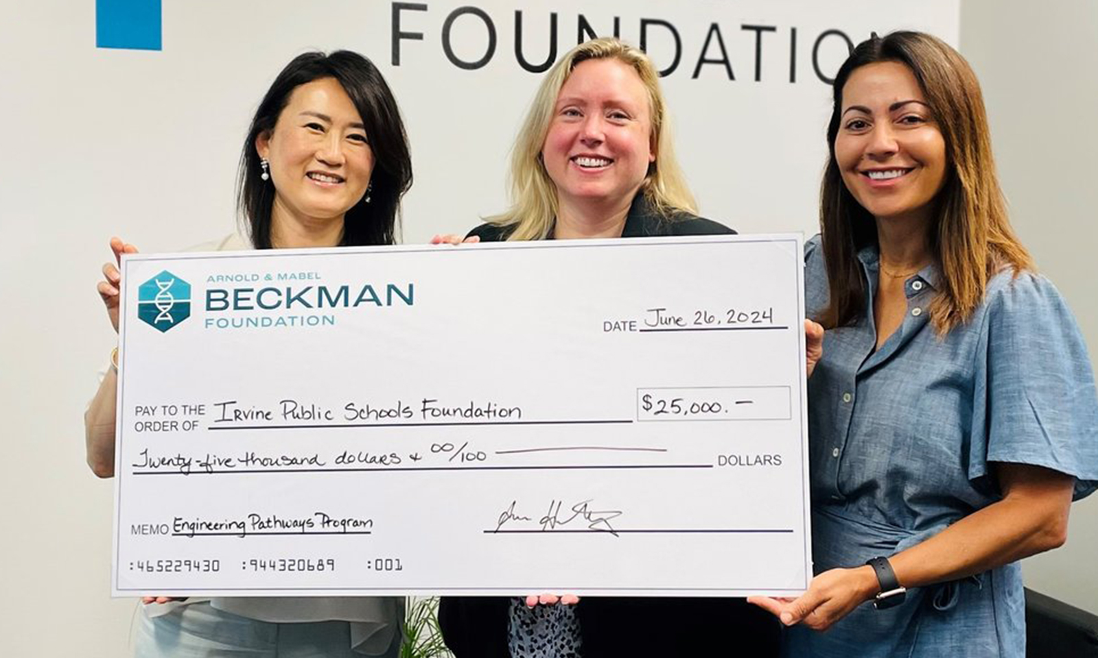 IUSD to get $25,000 engineering donation