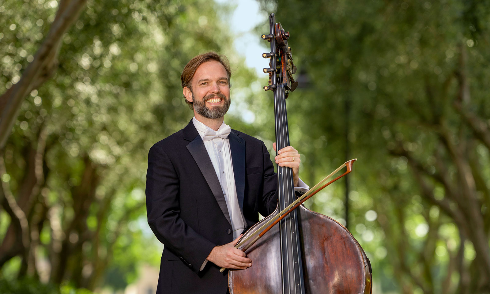 Home bass: Pacific Symphony musician moves in