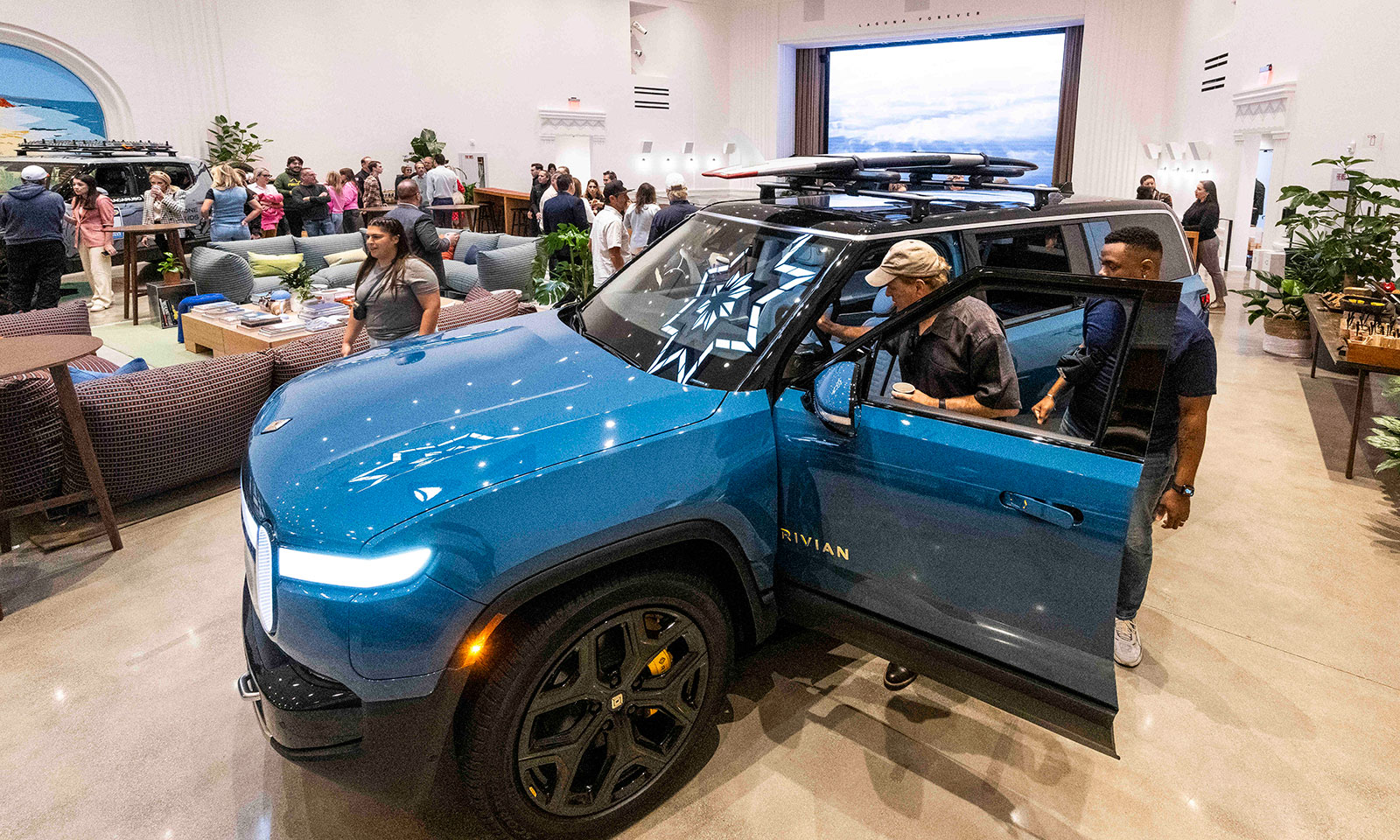 Rivian to open showroom at Spectrum Center